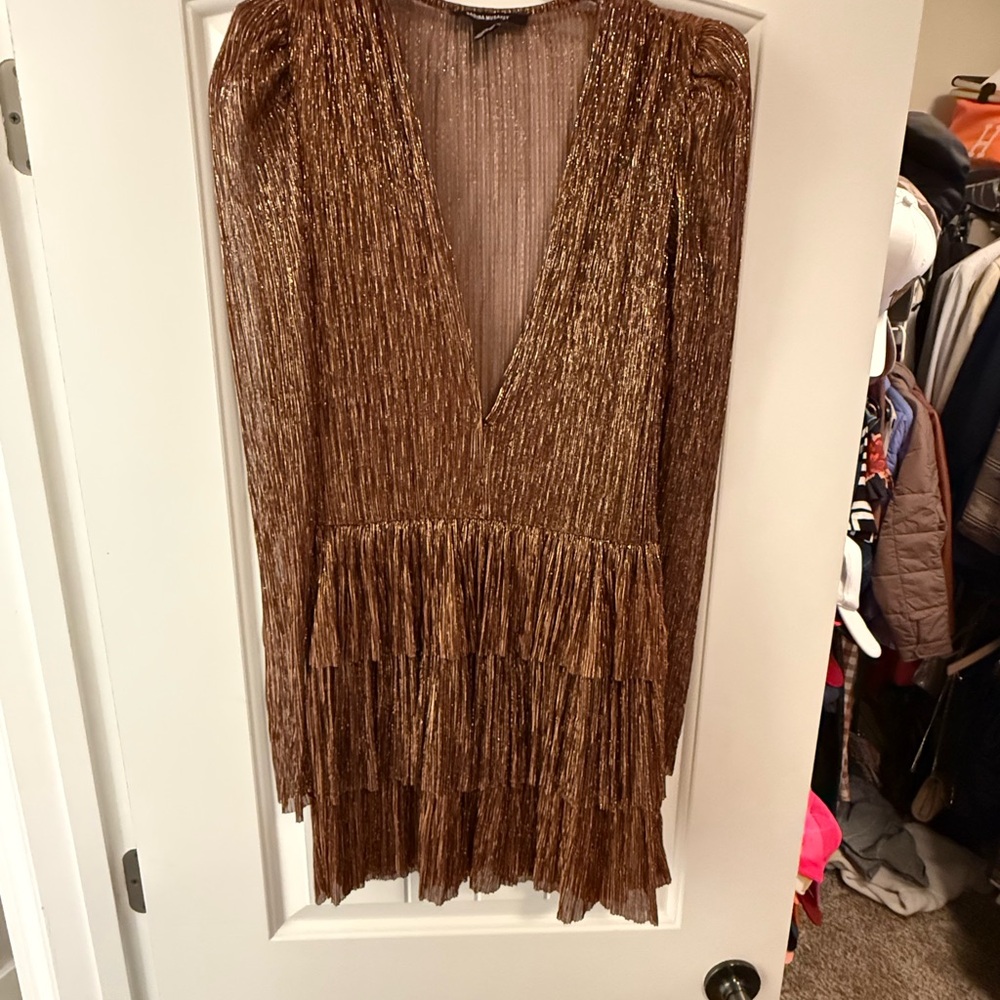 Sabina Musayev Bronze carry Dress
